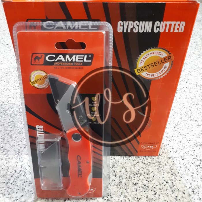 

Jualan Pisau Cutter Gypsum Camel / Pisau Lipat / Pisau Kater Cuter Berkualitas
