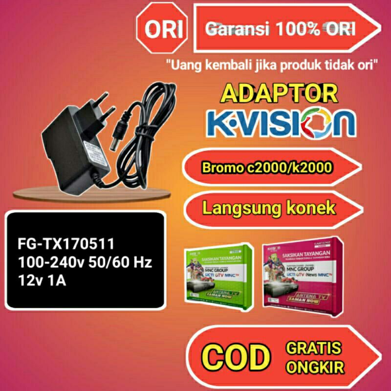 ADAPTOR K VISION ORIGINAL BROMO C2000 K2000 CARTENZ