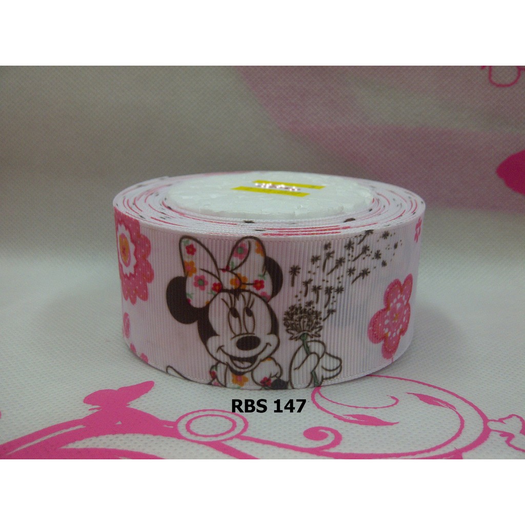 

[10 YARD] PITA GROSGRAIN MOTIF MINNIE MOUSE SALE RBS 147