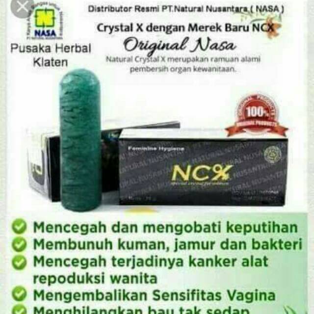 Cristal x nasa  n produk kecantikan