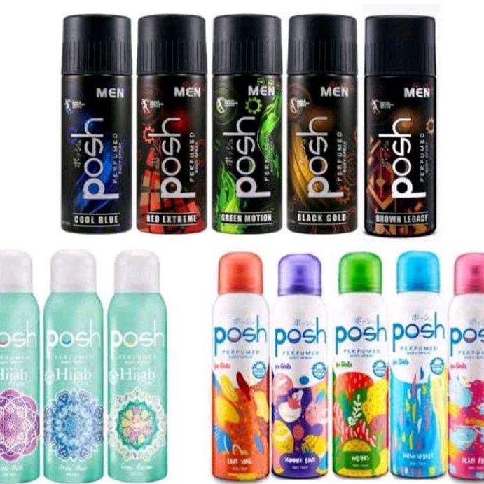 POSH Girls/ Men Parfum Wanita atau Pria Body Spray Cologne 150ml