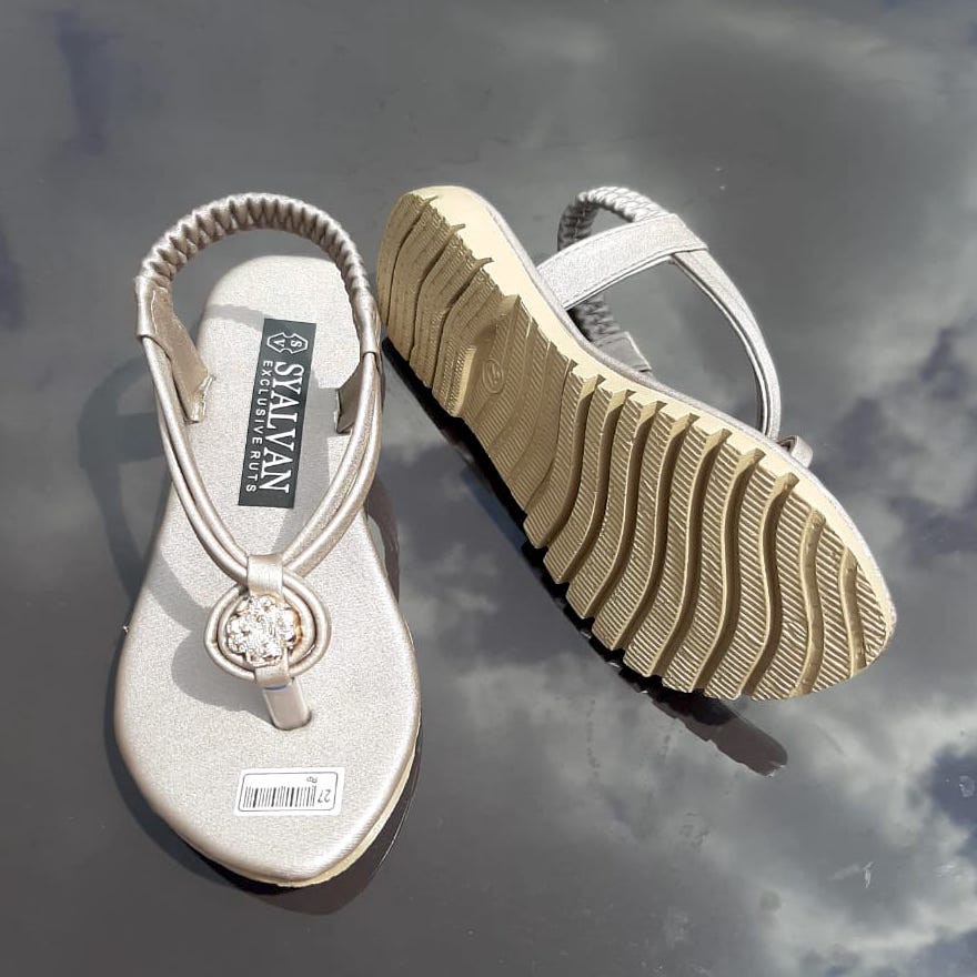 SDP09 Sandal Anak Perempuan Umur 6 7 8 9 10 tahun - Motif Bunga