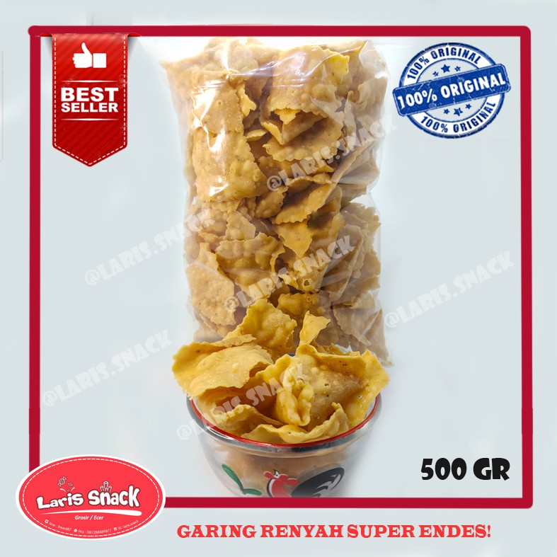 

Keripik Bawang Gurih Renyah Snack Kiloan Curah 500 GR