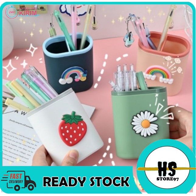 

[BISA COD] Tempat Pensil Dan Pulpen Serbaguna Desktop Multifungsi Pen Holder Gaya Korea