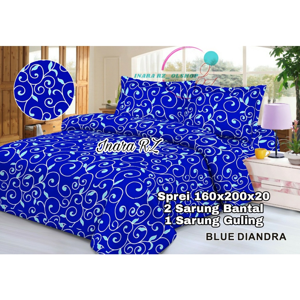 Sprei Diandra, Sprei Homemade 160x200, Sprei Diandra Green, Sprei Murah 160x200