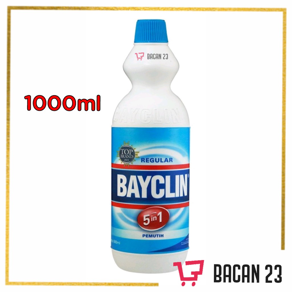 Bayclin Regular 5in1 (1000ml) / Pemutih Pakaian dan Desinfektan / Bacan 23 - Bacan23