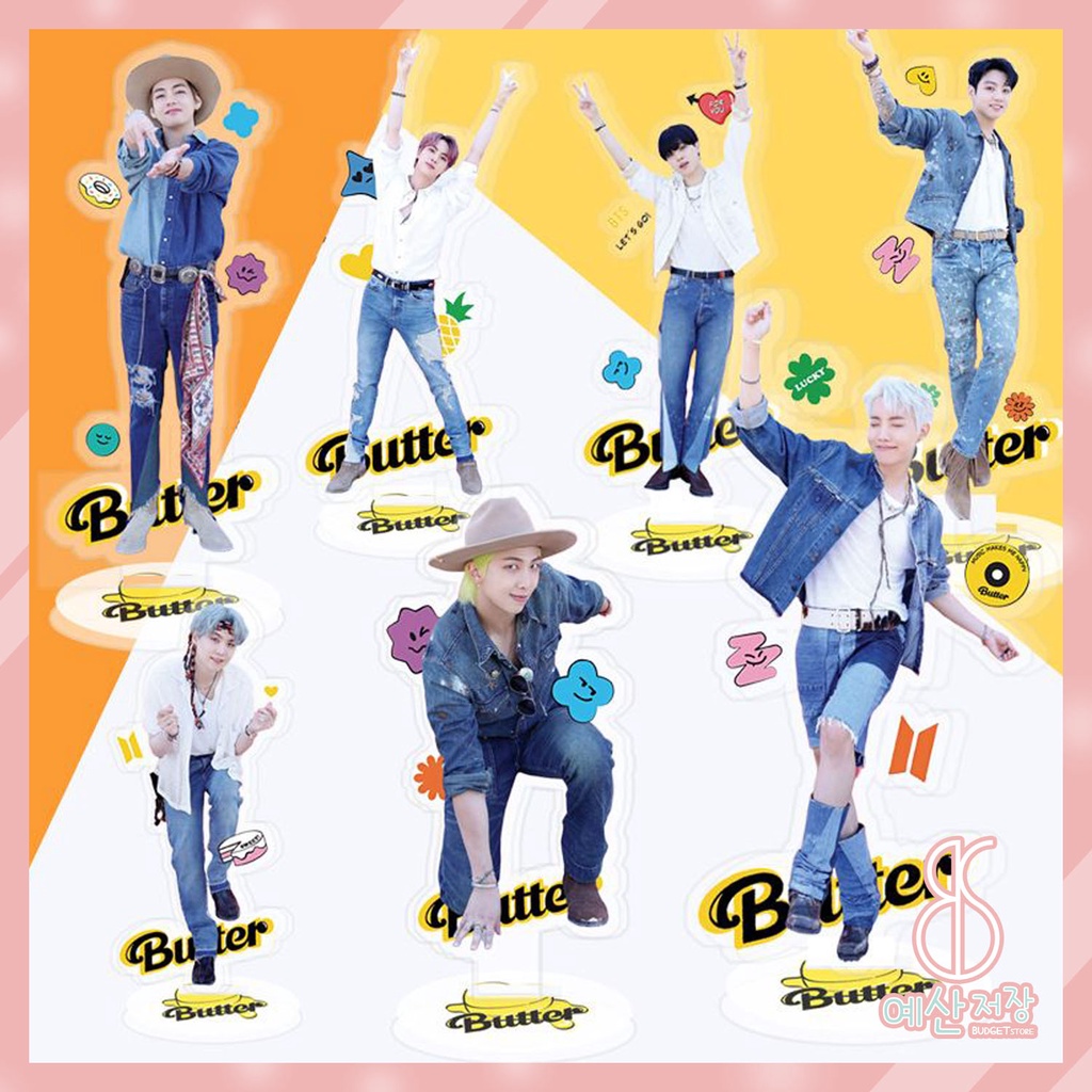 [BS] BISA COD Stand Figure Akrilik Acrylic BTS Butter BT21 JUNGKOOK V JIN Bangtan Boys KPOP - KP998