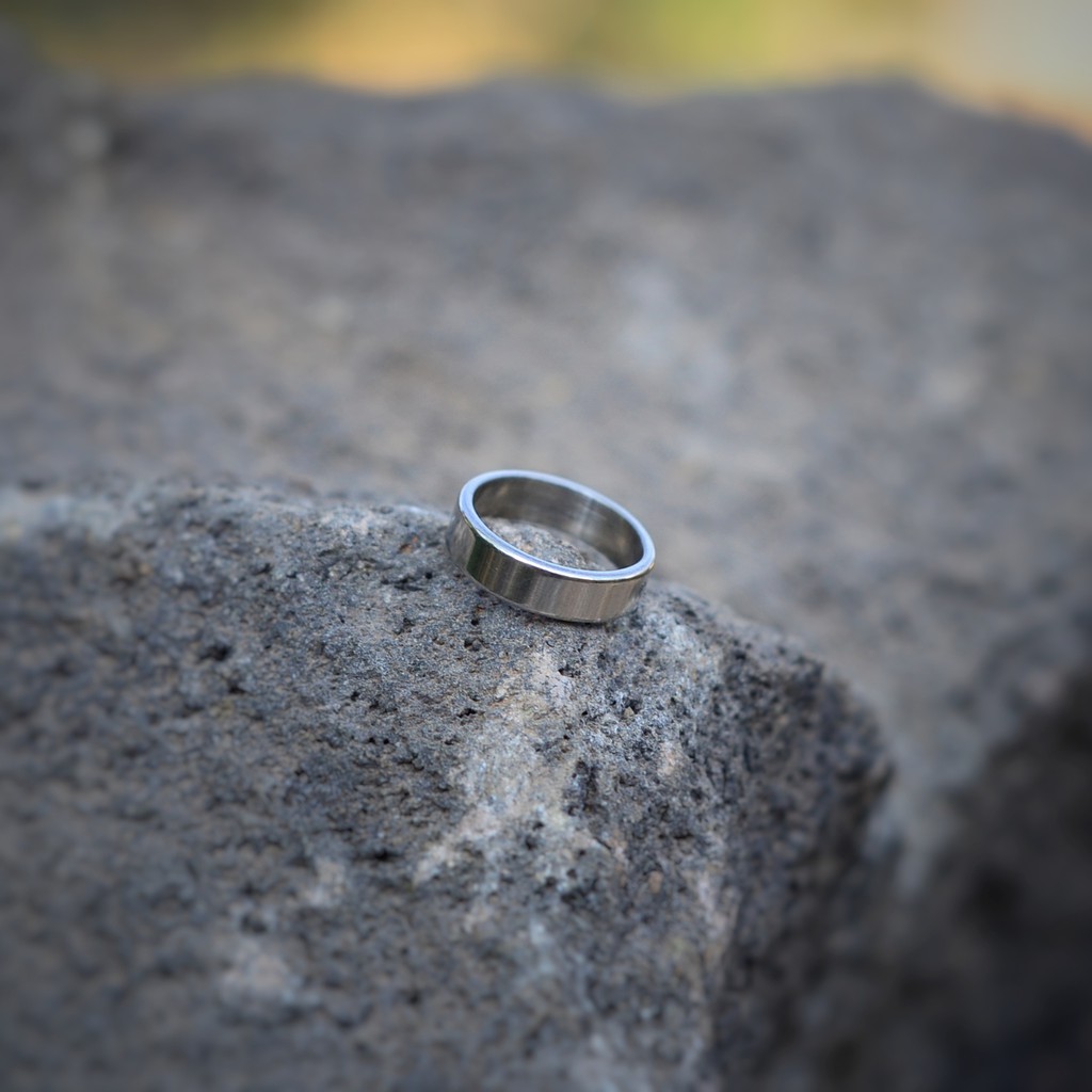 Kalung Tali Pria Cincin Silver