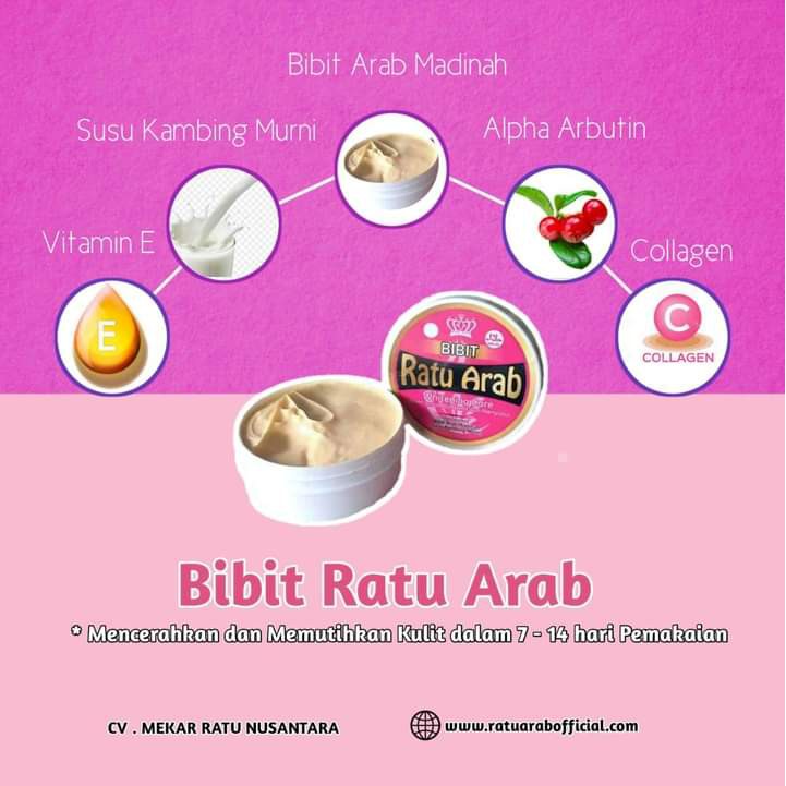 Bibit whitening ratu arab