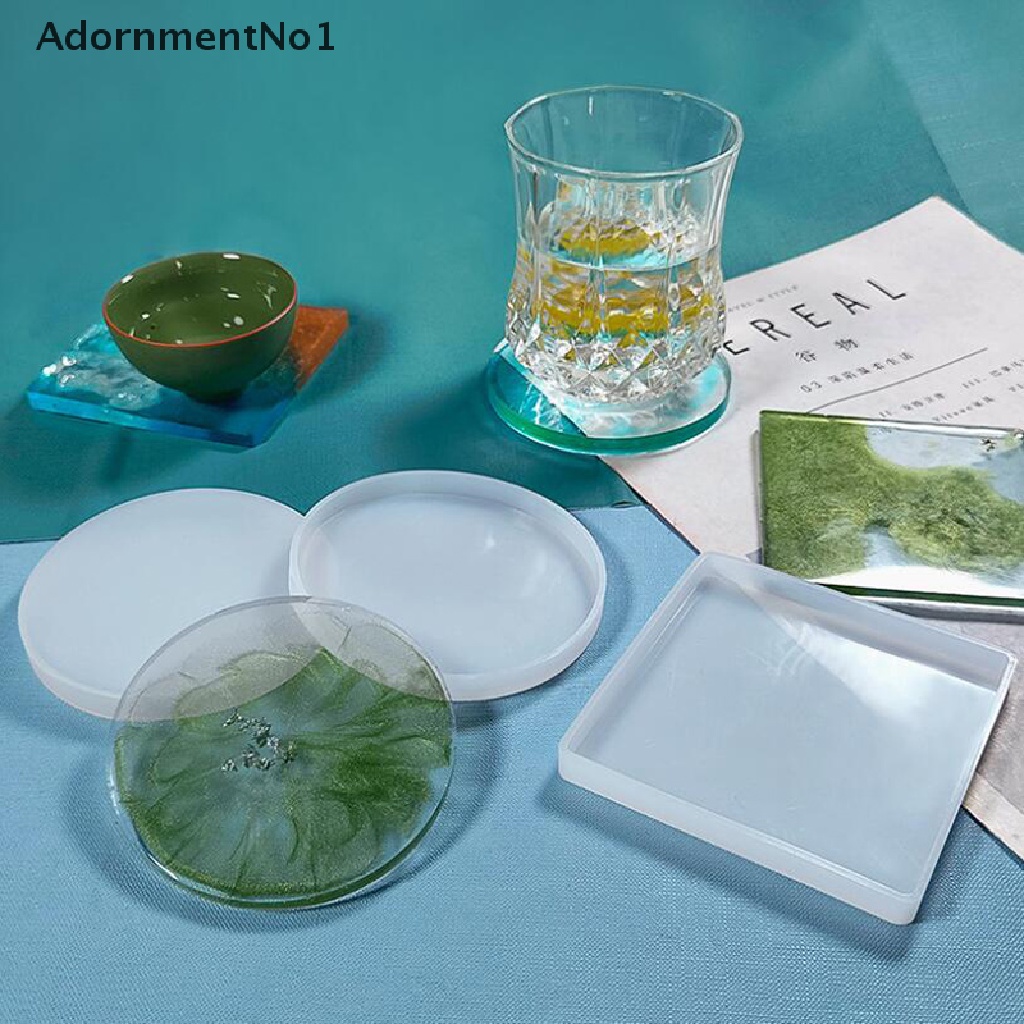 (AdornmentNo1) 5pcs Cetakan Epoxy Resin Bahan Silikon Untuk Kerajinan Tangan DIY