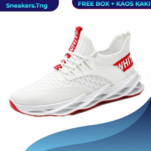 Sepatu Sneakers Import Trend Fashion Casual Korea Kets Running Pria Wanita MW27 Free Kaos Kaki Murah