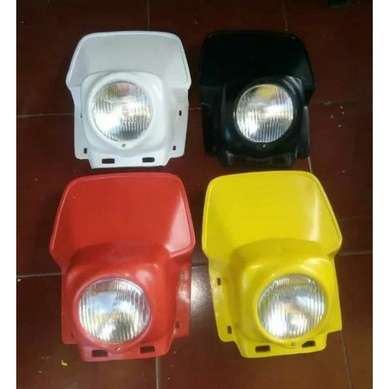 headlamp lampu depan trail vintage trail jadul trail klasik model elba all bike Motor