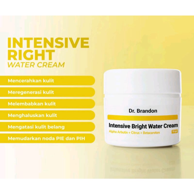 DR BRANDON INTENSIVE BRIGHT WATER CREAM 15gr