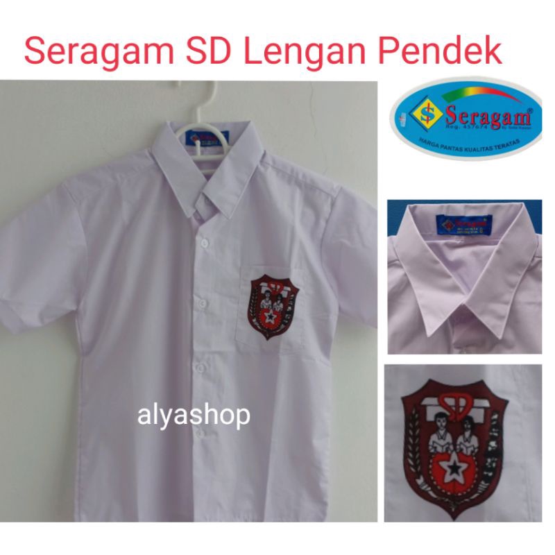 Seragam Sekolah Baju Putih Pendek SD