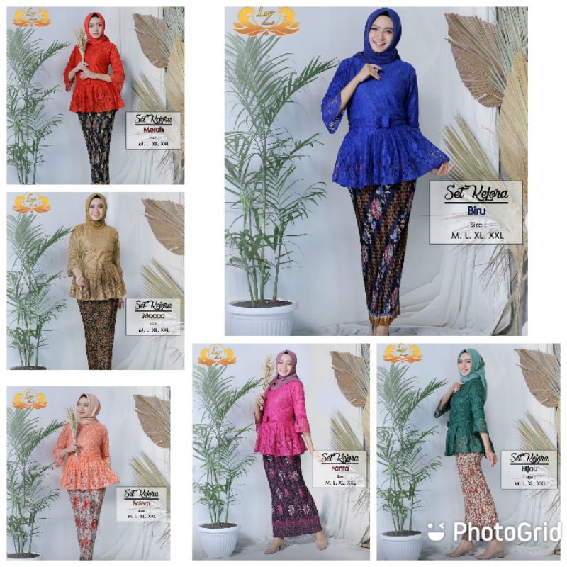 SETELAN KEBAYA MODERN BRUKAT KEJORA / KEBAYA BRUKAT WISUDA / KEBAYA PESTA