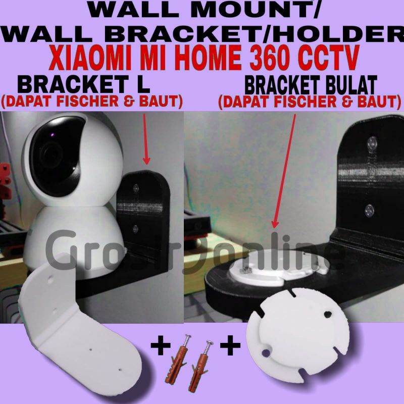xiaomi 360 cctv cam Wall Mount / bracket tambahan