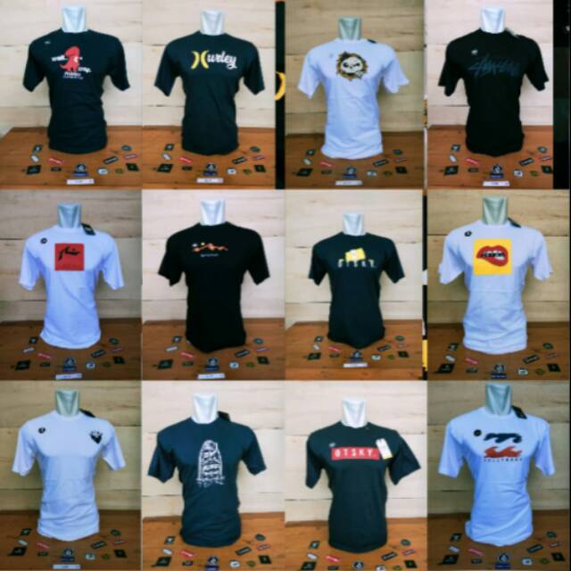 Kaos bm ori bahan katun combed 30s