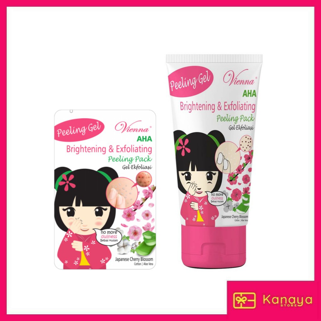 (BISA COD) Vienna AHA Brightening &amp; Exfoliating Peeling Pack