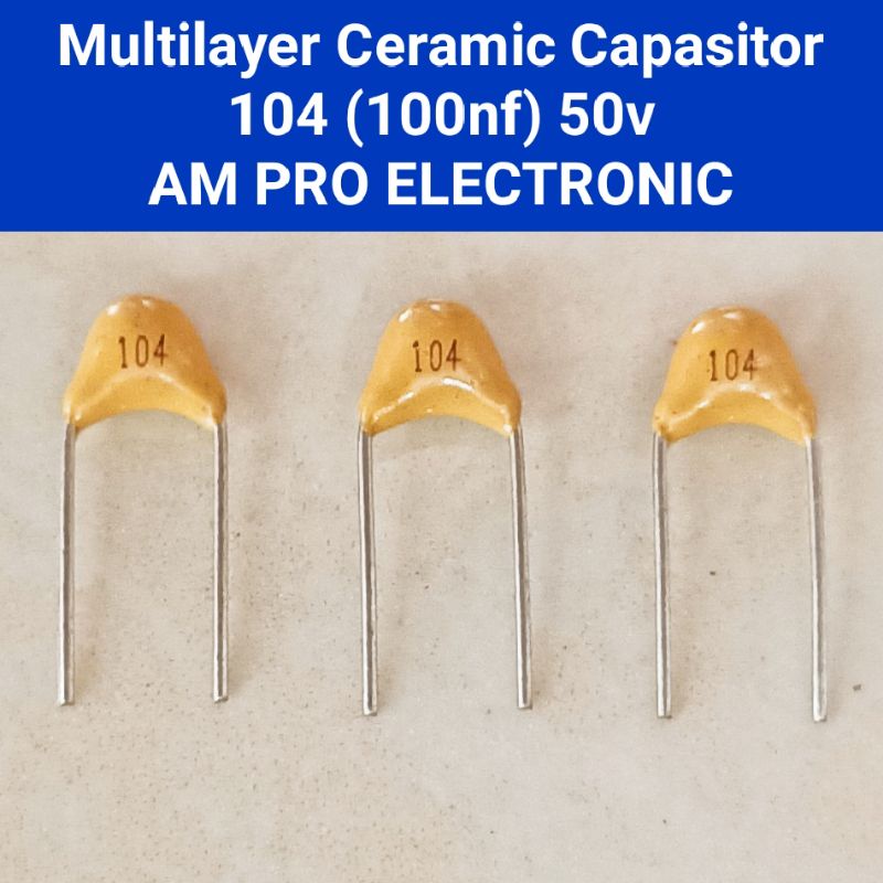 MLCC 101 - 105 50v 100pf - 1uf Multilayer Ceramic Capasitor Pilih Ukuran