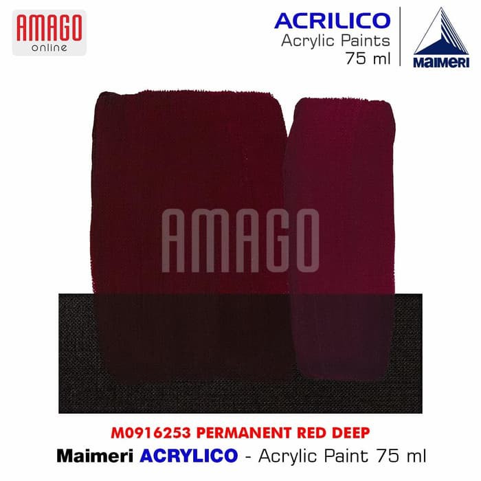 Cat Akrilik Lukis MAIMERI Acrilico - Acrylic Paint - Permt. Red Deep - 75ml - M0916253