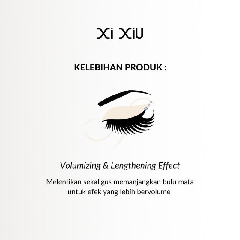xi xiu black mascara volumizing - xixiu black mascara volume - xi xiu maskara - xi xiu black maskara volume - mascara waterproof - maskara waterproof - xixiu black maskara volumizing