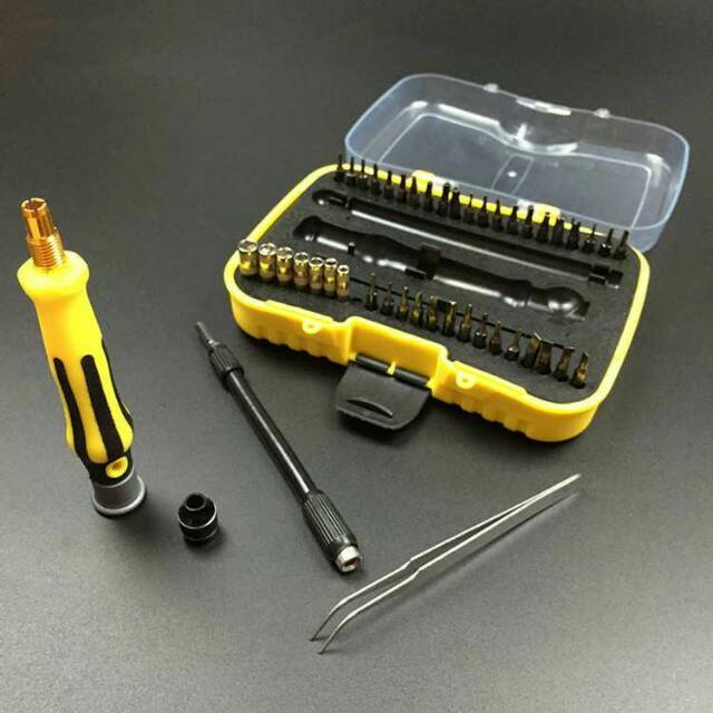 Obeng Set  Reparasi  Elektronik 45 in 1 Shopee Indonesia 
