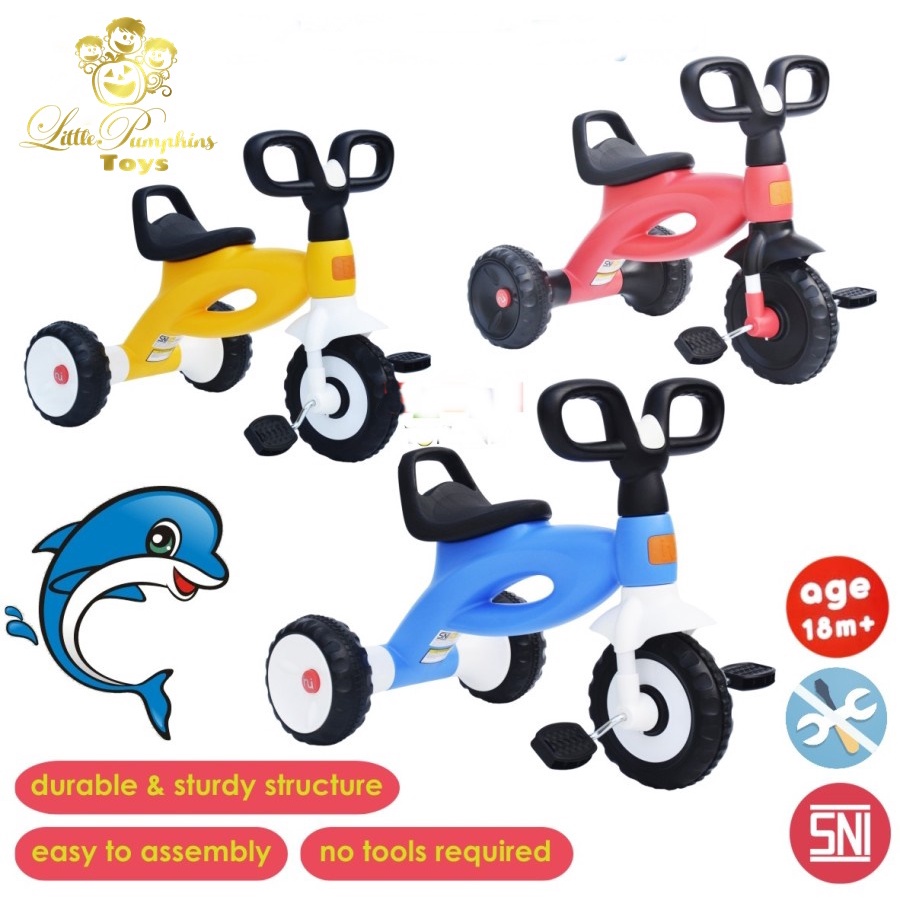 inui baby dolphin tricycle sepeda anak