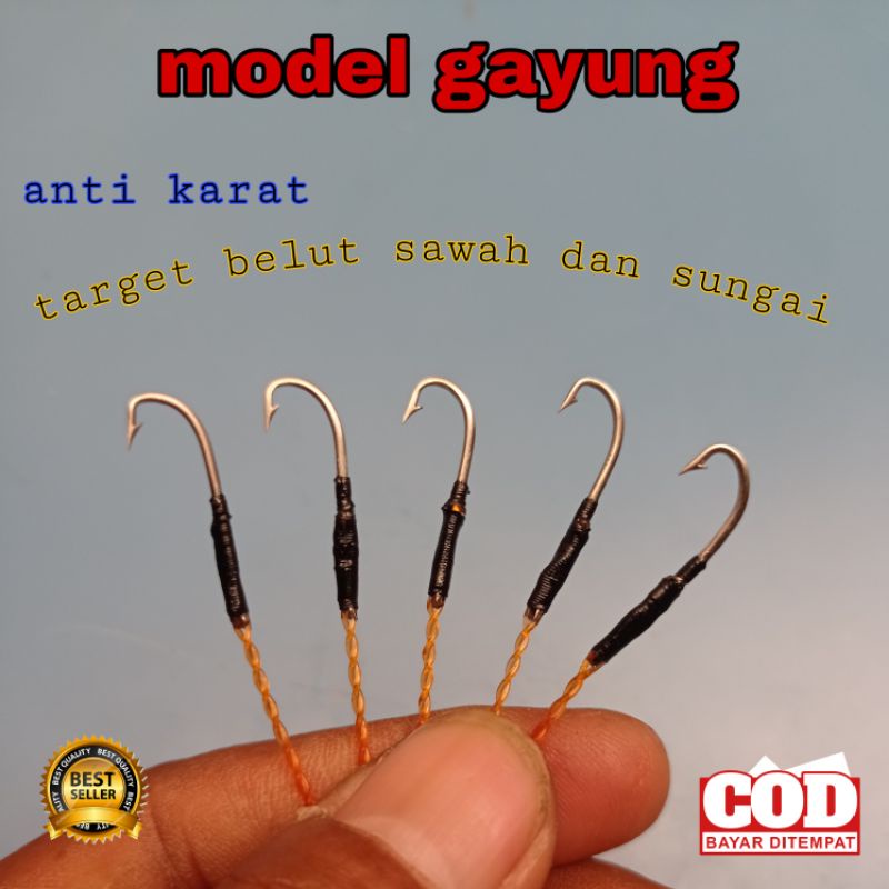 Kail pancing urek belut model gayung pancing urek belut