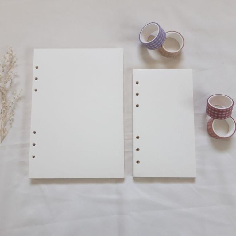 

[PROMO P0Y83] REFIL ISI ULANG BINDER A5 A6 | 6 RING HOLES LUBANG | BOOKPAPER 90GSM | HVS 100GSM | 50 LEMBAR Best Produk