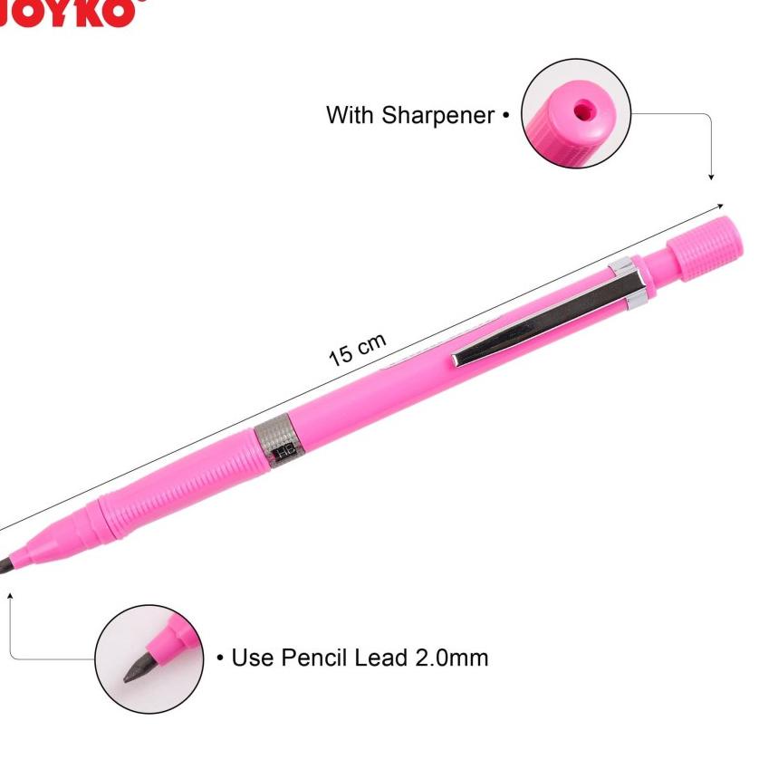 

Ready Baru Mechanical Pencil / Pensil Mekanik Joyko MP-21 / 2.0 mm 1Pack / 12Pcs