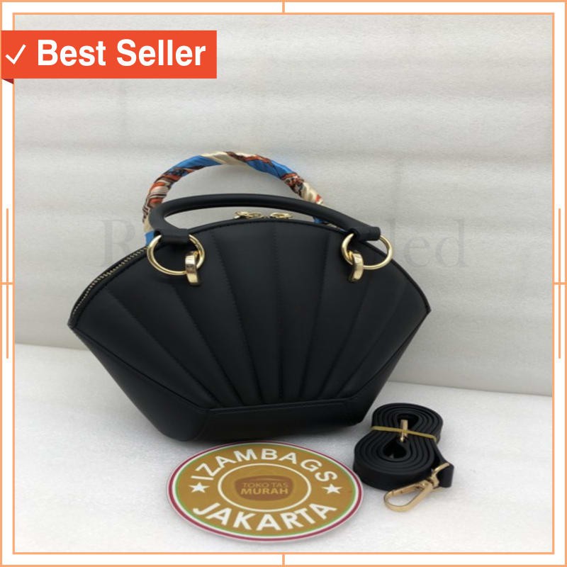 TAS WANITA KEREN KEKINIAN STYLE MODERN BAGUS / TAS JELLY MATTE KERANG DIAMOND UK 23cm FREE SYALL