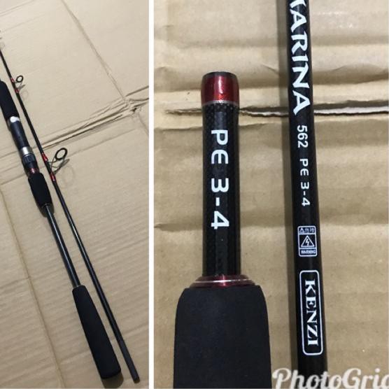 Best Seller KODE-597 Joran Jigging Carbon Solid Kenzi Marina, Hollow Kenzi Jigman (harga termasuk