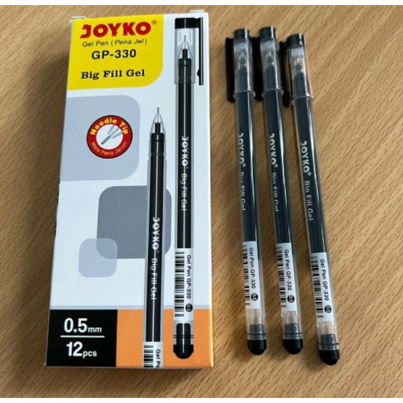 

Pulpen / Pen / Pena Gel Joyko GP-330 Big Fill Gel Ecer (3pcs)