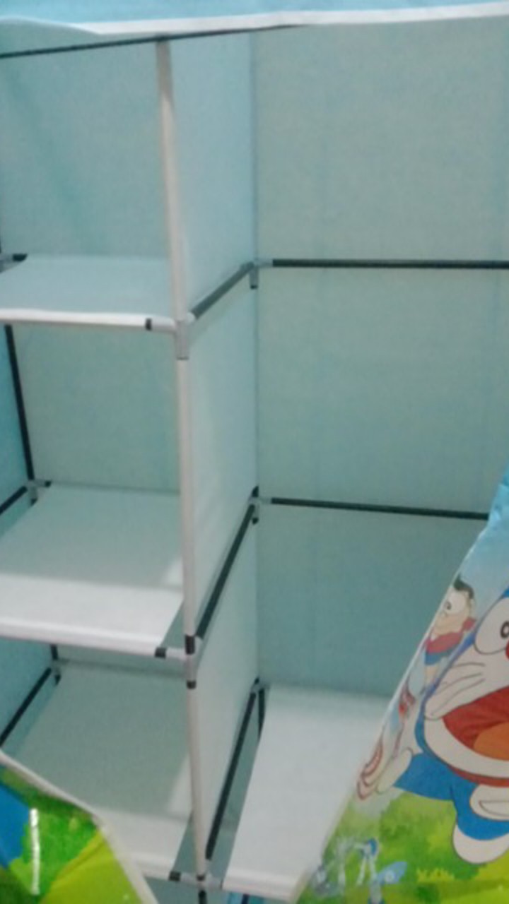 Melin Store Pekanbaru Lemari Baju Portable / Lemari Pakaian Bongkar Pasang / Lemari Kain