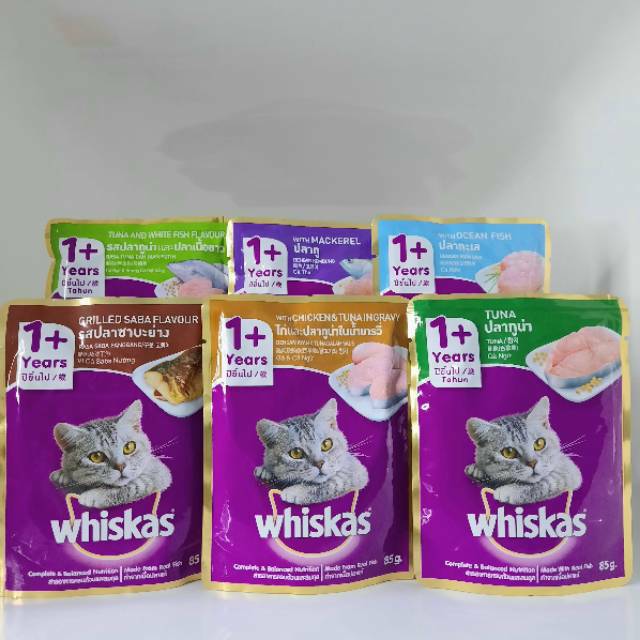 Whiskas sachet all varian 80gr