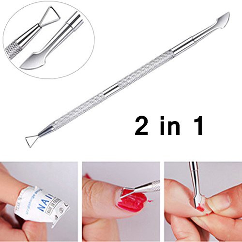 Nail Polish Remover Tool - Nail Gel Scraper Triangle Metal Nail Cleaner Peeler Scraper Remover 942#