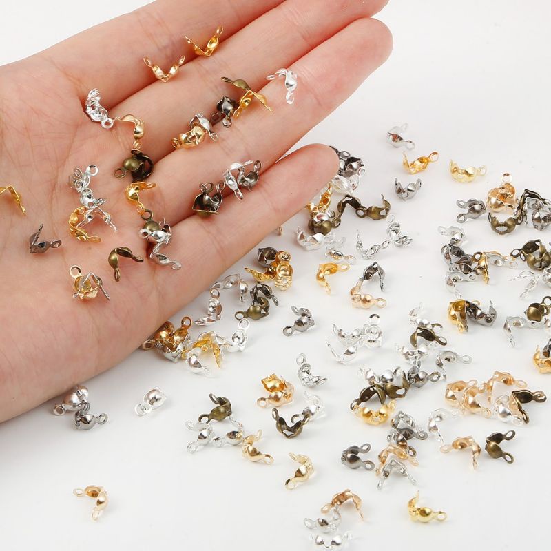 (10gr) Kodokan 2 Lubang Klep Penjepit Stopper Ujung Tali Gelang Kalung Masker Bahan Craft DIY Aksesoris