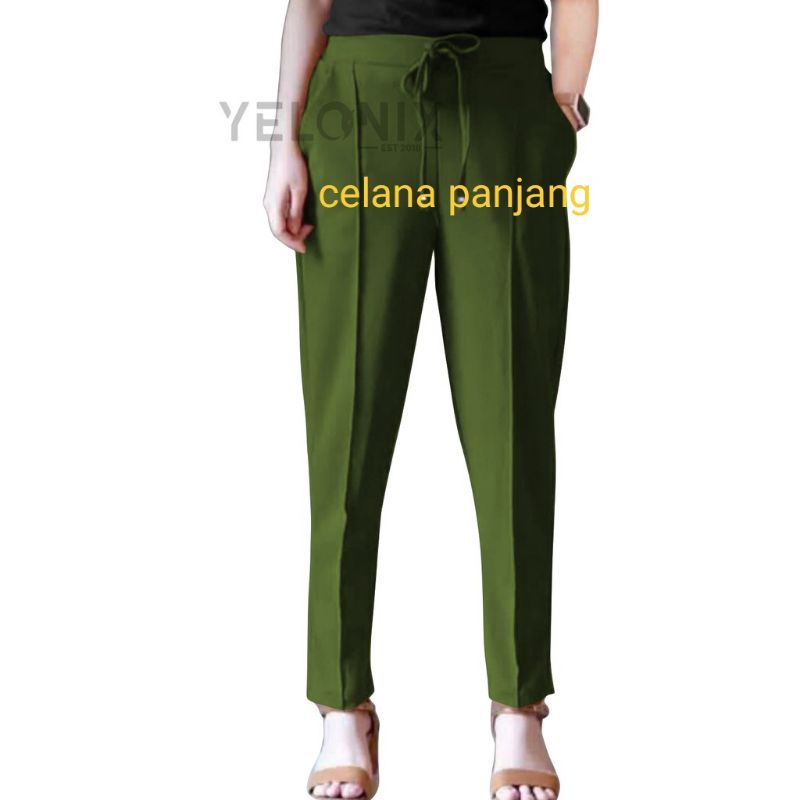 DT LUNA/CELANA PANJANG WANITA CELANA SCUBA PANTS CELANA PENSIL MURAH CELANA PUTIH BAGGY PANTS