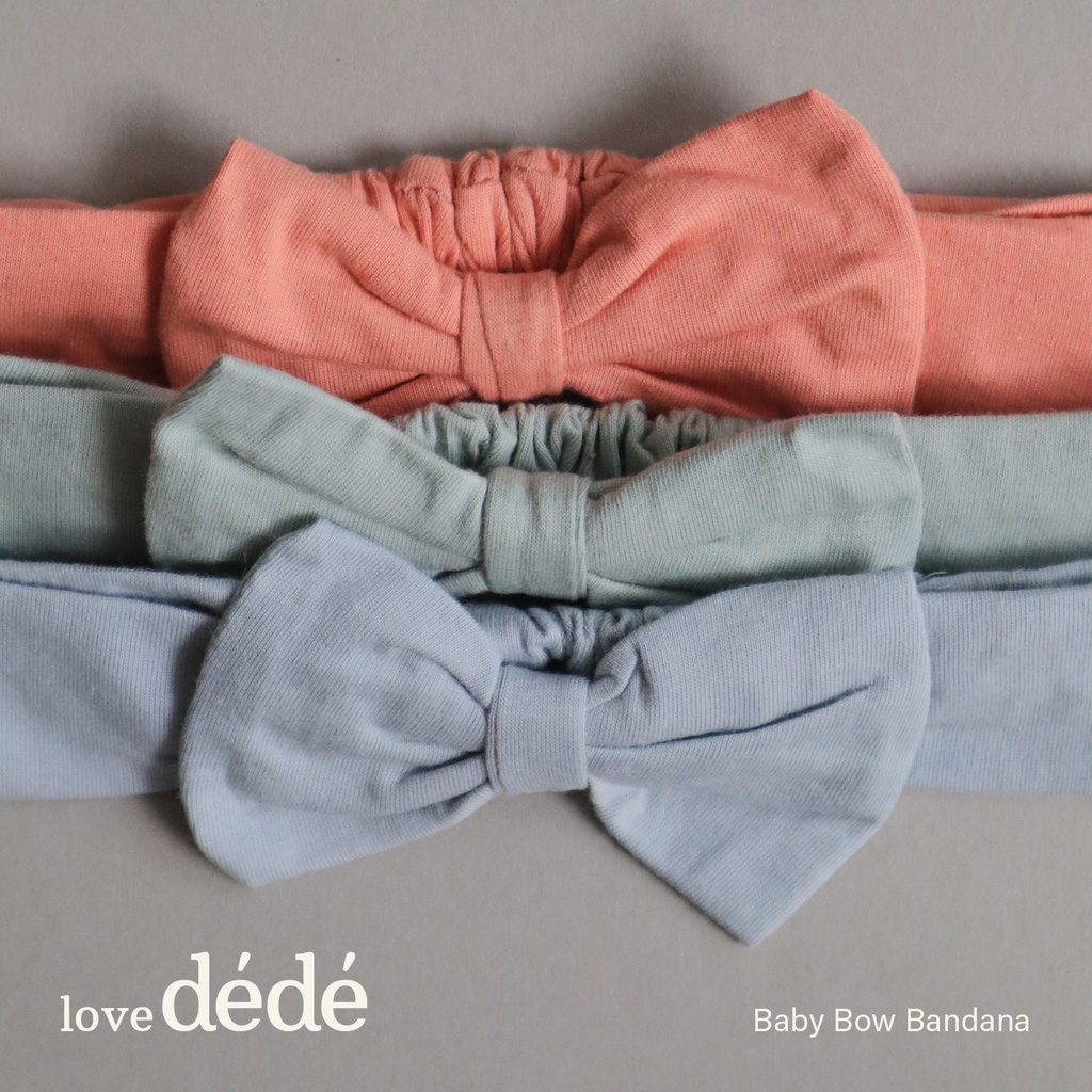 Baby Bow Bandana Lovedede Bando Pita Bayi Lucu KOREAN BANDANA MARYROSE ROSALIE