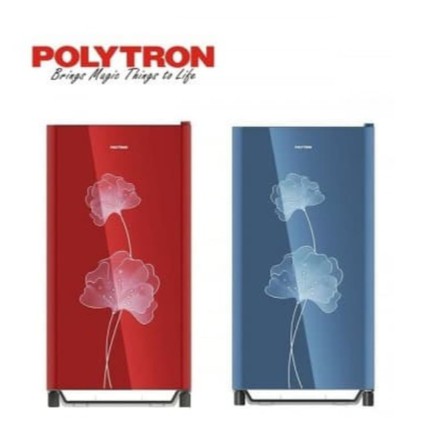 Polytron Kulkas 1 Pintu 160Liter PRO-16AN Red/Blue PROMO GARANSI RESMI