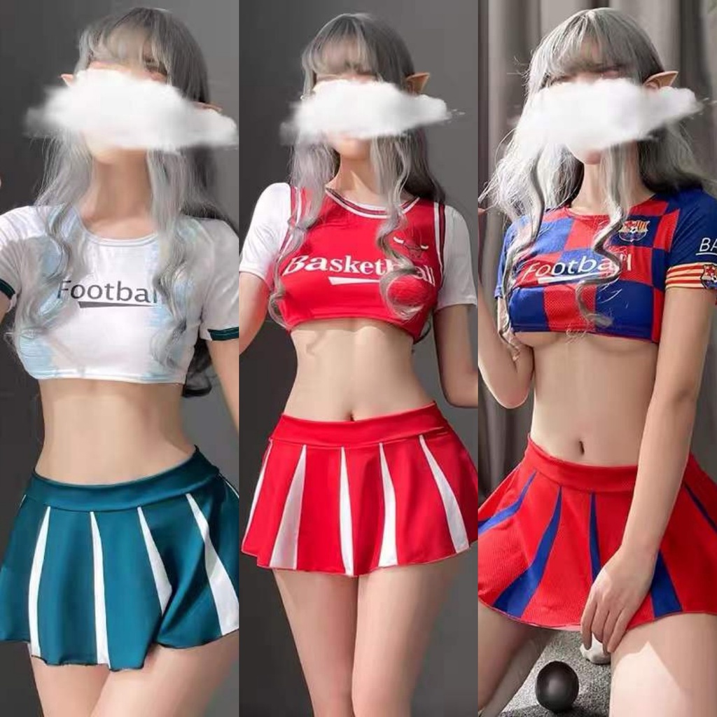 Baju Cosplay Seragam Olahraga Bola Basket Sexy Set Jersey Lingerie 8255