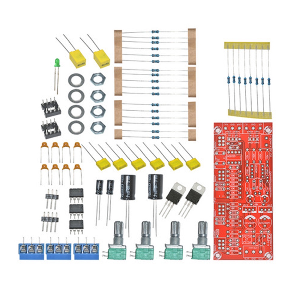 [IN STOCK/COD]NE5532 Preamp Pre-amplifier Tone Board Elektronik DIY Kits Treble Alto Bass Volume Control