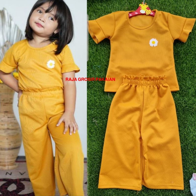 Setelan Anak Perempuan Knit Premium Usia 1-8 Thn