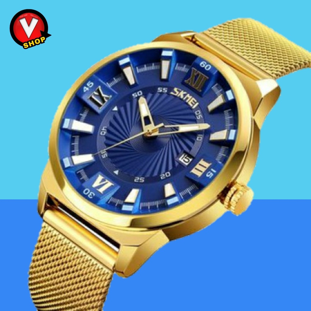 Jam Tangan Pria SKMEI Gold Edition