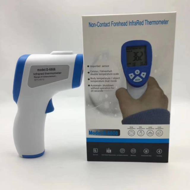 READY THERMOMETER INFRARED PENGUKUR SUHU TUBUH non contact forehead infrared termometer COVID