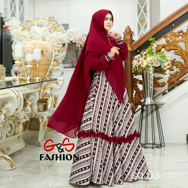 Ready sg 03 by g&s fashion - gamis syar'i termurah