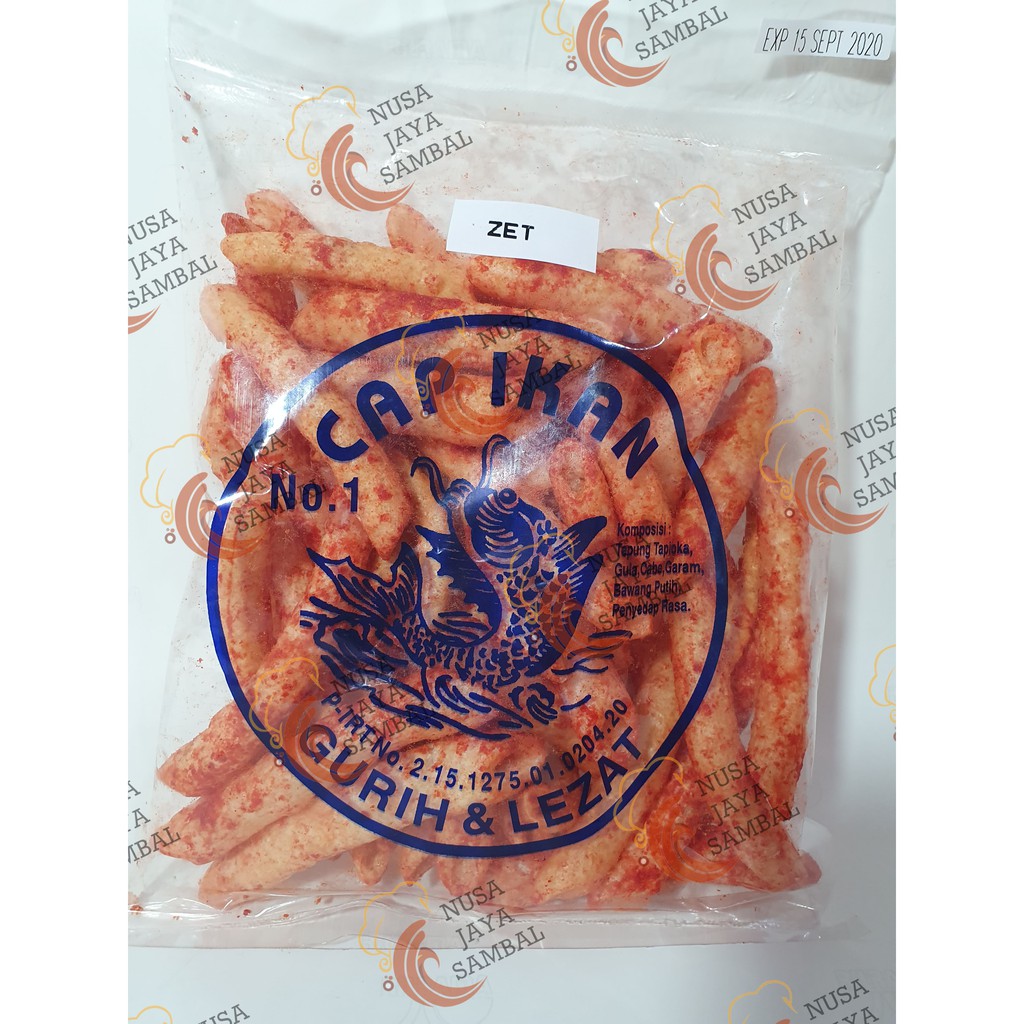 

Snack JET Cap ikan Kerupuk Pedas khas Medan 100 Gram