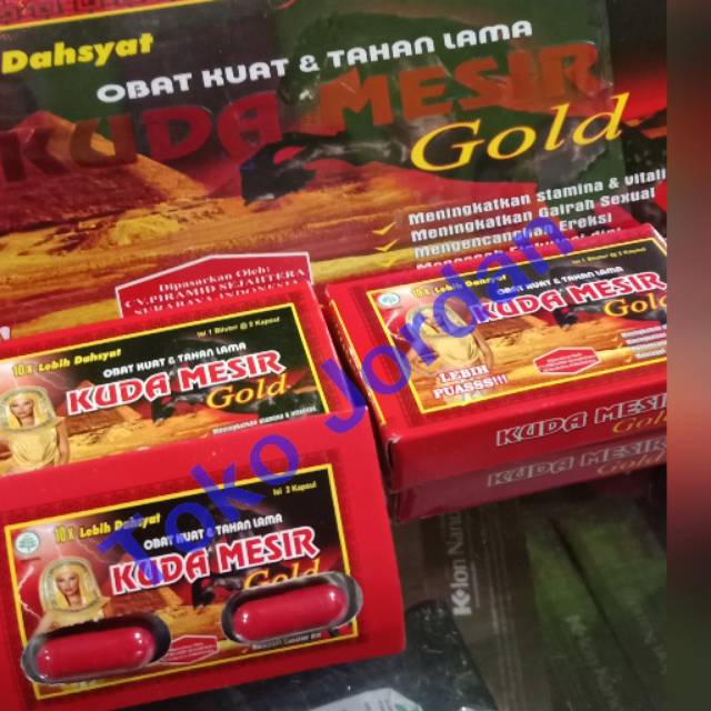 Ecer 1 blister 2 kapsul kuda mesir gold original