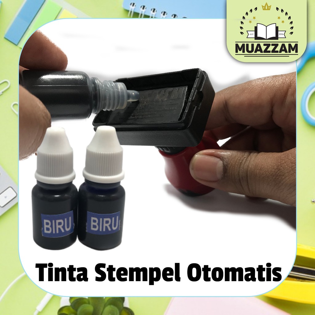

Tinta Stempel Otomatis Tetes Tanpa Bantalan