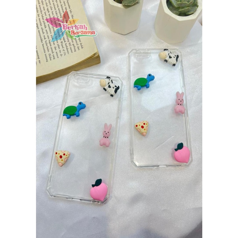 Y022 CLEAR CASE SOFTCASE CLEAR JELLY KARAKTER 3D CUTE XIAOMI REDMI 8 9 9A 9C NOTE 8 9 10 PRO BB6074